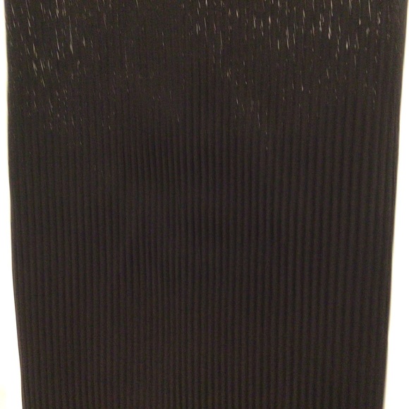 All Saints black straight skirt with hand embellished linear beads. Size 2. - Picture 2 of 6